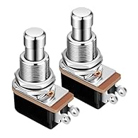 SPST Momentary Foot Switch, Normally Open Operation, OFF-(ON) 2 pin. Solder Lug, 12mm mounting hole size.Rating: 4A 125VAC, 2A 250VAC Soft Touch Switch(No Click Sound when press down), It's silent operation, very easy to press and durable. The Push b...