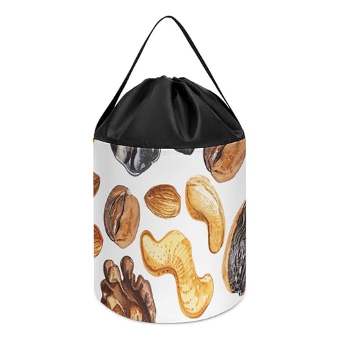 Nuts And Dried Fruits Toy Storage Bags Portable Puzzles Organizer Reusable Bucket Bags With Drawstring Building Blocks Toy Bags for Board Games, Building Blocks, Puzzles