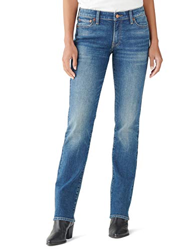 Lucky Brand Women's Mid Rise Sweet Straight Jean, Woodstock, 27W X 32L