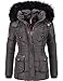 Produktbild Marikoo Damen Winter Jacke Steppjacke Vanilla Anthrazit Gr. M