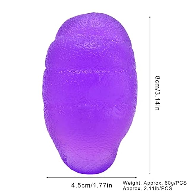 Finger Ball Exerciser Grip Ball, Stress Balls Balls f Hand Exercise Squeeze Ball Silicone Squeezer for Grip Strength, Arthritis Reflex Speed ()