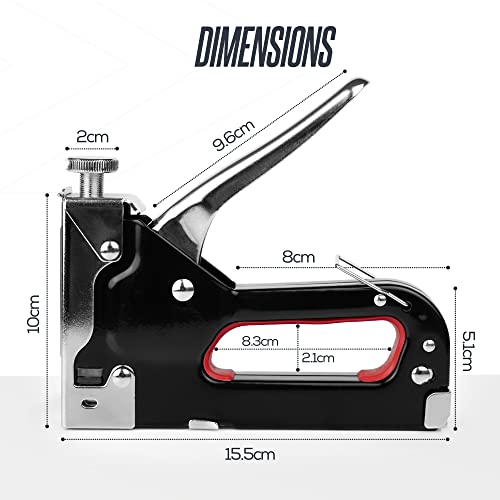 Staple Gun & Nail Gun with Lifting Lip, Black - Image 2