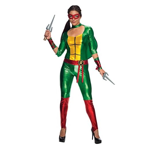 Teenage Mutant Ninja Turtles Classic Raphael TMNT Women's Jumpsuit Costume Medium