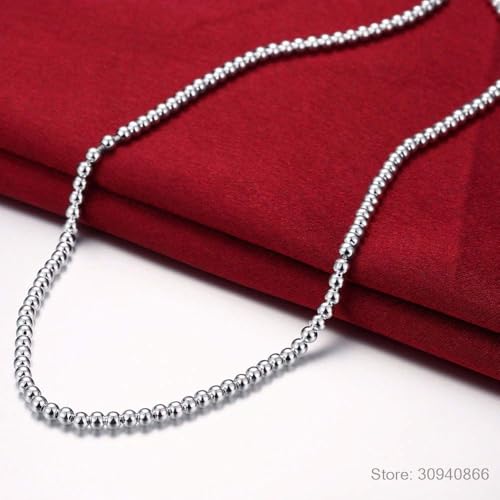 Collier de perles 925 de 4mm accessoire idéal tenue de soirée chic
