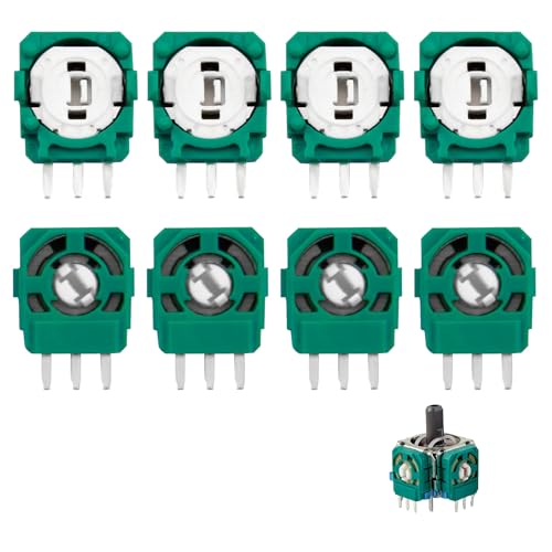 MxyVrix 8 Stück Ersatz Trimmer Potentiometer Sensoren für PS5 Wireless Controller, Trim Pot Widerstände Ersatzteile Sensor für ALPS Analoger Joystick, für die Reparatur von Joystick-Problemen (Grün)