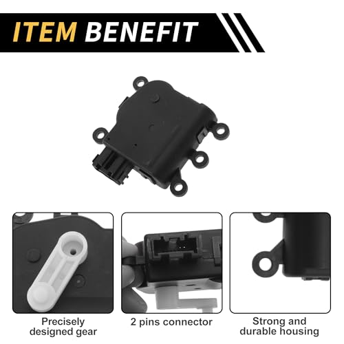INFINAUTO HVAC Heater Blend Door Actuator Replacement for Mazda 3 2010-2013 AC Heater Actuator No.BBM461B60 Air Door Actuator Plastic Metal Black by INFINAUTO - Used condition - Image 4