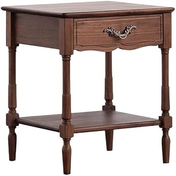 Home Nightstand Solid Wood Bedside Table Small Apartment Living Room Simple Side Table Storage Cabinet Bedside Table Bed Side Nightstand