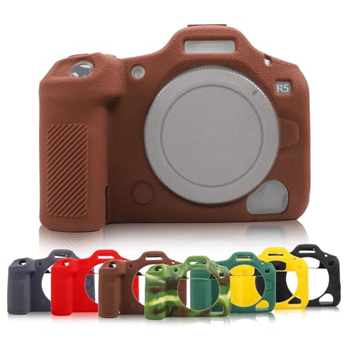 Toileum �J�����V���R���ی�P�[�X for �L���m��EOS R5II/R5 Mark II�J�����p �y�� ����~�ߐ݌v �S�@�̕ی�J�o�[���O��(�X�^�C�� A,�u���E��)