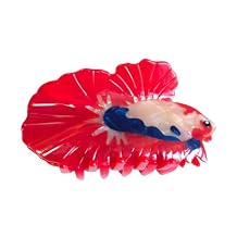 Novelty Betta Fish Hair Clip,Acetate Hair Claw,Big Hair Clips for Women