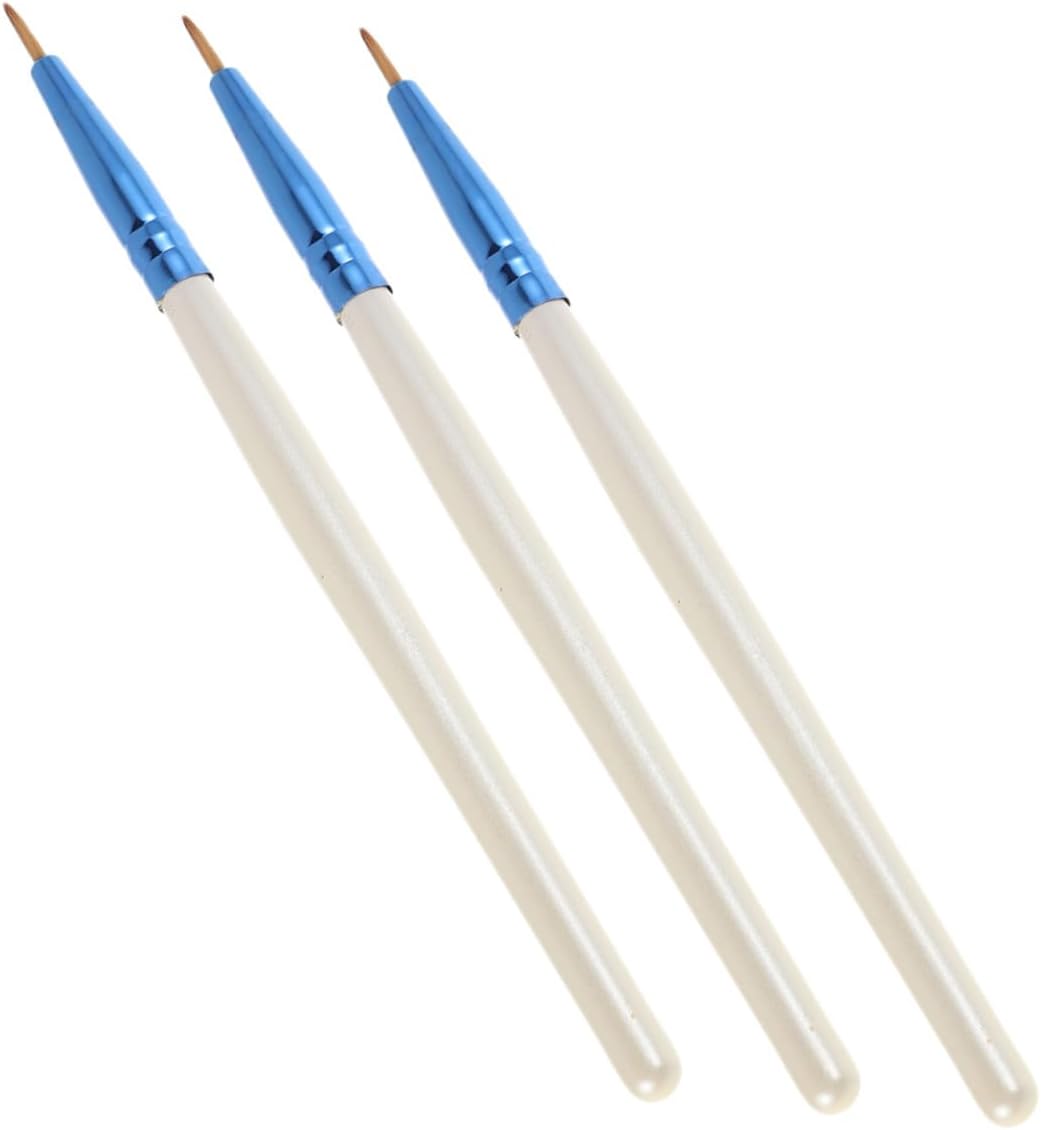 3pcs Eyeliner Makeup Brush Fine Point Applicator Soft Bristles Portable Eye Brush for Detailed Aegyosal Effect Professional and Personal Use