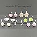 300 Pairs Clear Earrings for Sports, Plastic Earrings for Sensitive Ears, Clear Earring Studs and Earring Backs