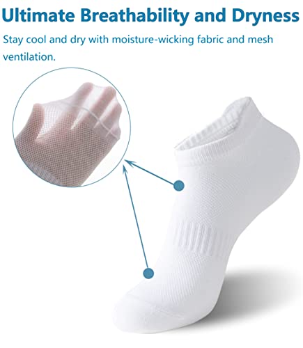 Irisbear Women's Ankle Socks - 6 Pairs Low Cut Tab & No Show Athletics Sports Running2