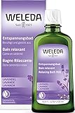WELEDA Bio Lavendel Entspannungsbad, Naturkosmetik Gesundheitsbad mit echtem Lavendelöl zur Beruhigung der Sinne und für guten Schlaf (1 x 200 ml)
