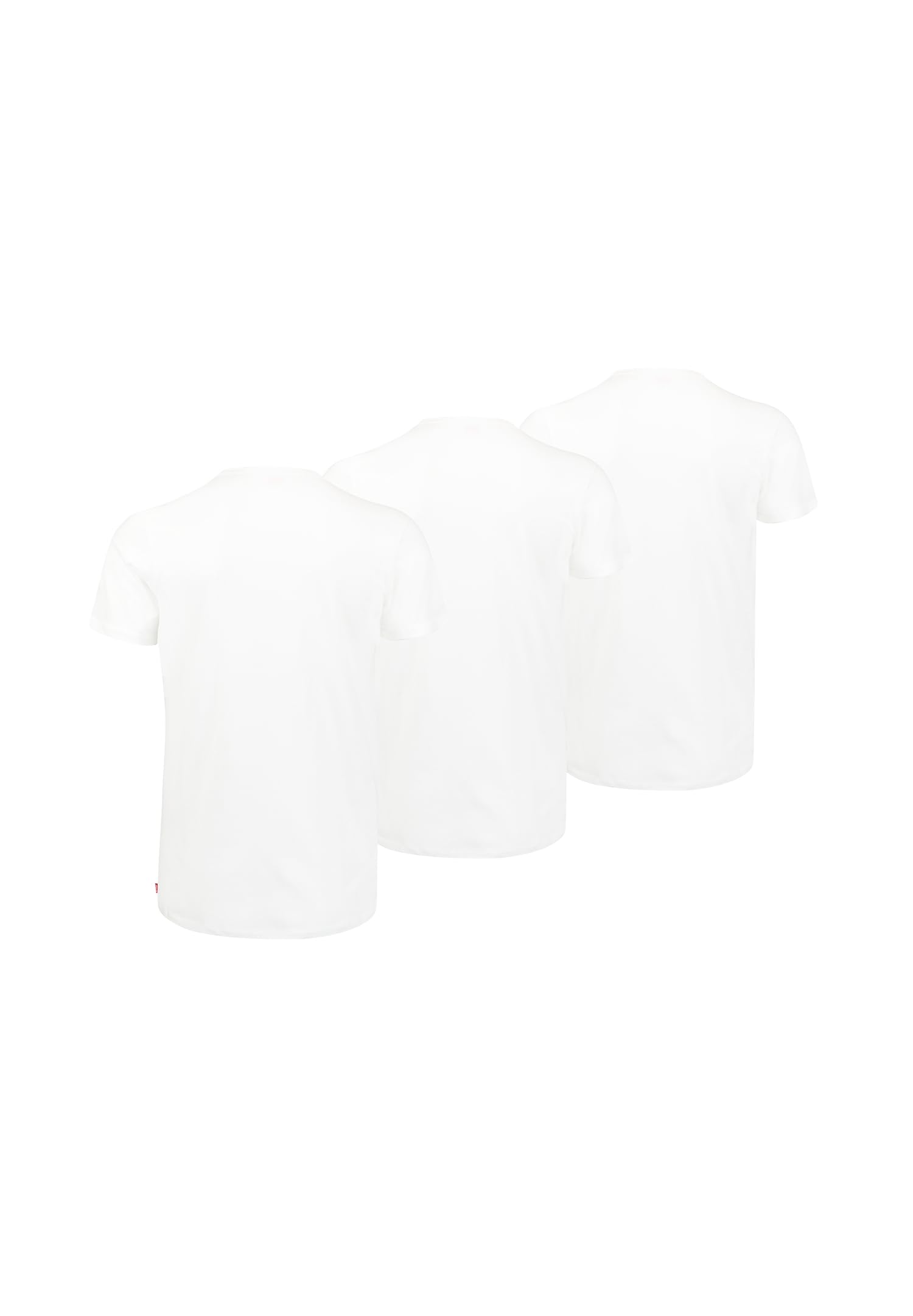 Levi’s V-Ausschnitt-T-Shirt, bequemes und elastisches Kurzarm-Baumwoll-T-Shirt und Unterhemd für Herren, 3er-Pack