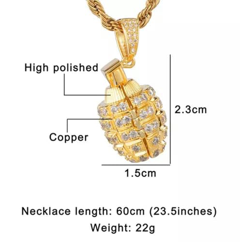 Collier de grenade pour homme qui ne ternit pas, la solution aux bijoux ternes et fragiles - 6