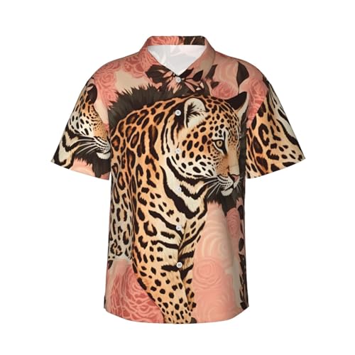 Chemise hawaïenne léopard homme pour des vacances et soirées plage