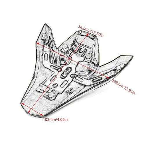 Capot de selle arrière moto Z900 cache carénage queue passager 2017-2023 - 3