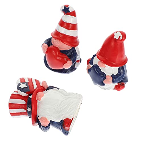 Pretyzoom 15 Pcs Patriotic Garden Patriotic Gnome Statue 4Th Of July Gnome Statues Independence Day Gnome Statue Gnomes 4Th Of #TOP7