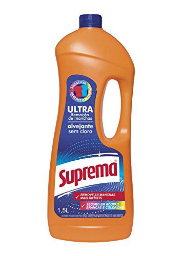 Suprema Alvejante Sem Cloro 1.5L Remoção De Manchas/Roupas Coloridas