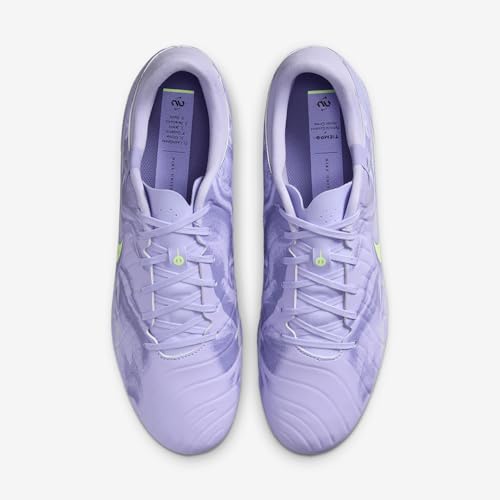 Nike United Tiempo Legend 10 Academy MG Low-Top Soccer Cleats (HF1590-500, Purple Agate/Barely Volt)4