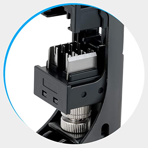 Speed Termination Tool for RJ45 4-Pair UTP Keystone Jacks With 20-Pack of Cat6/Cat5e Keystone Jacks (10 White, 10 Blue). - Thumbnail 7