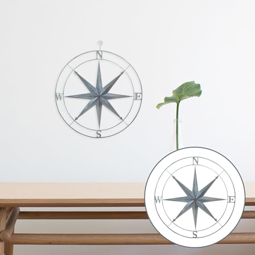 Brújula náutica de hierro anti decoloración para decorar paredes de interior 6