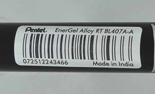 Pentel EnerGel Alloy RT bolígrafos gel negro 0.7mm lote 8 miniatura 4