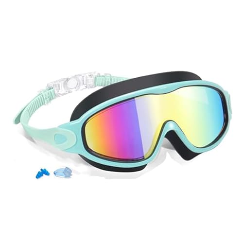 ZXTGBQ Gafas De NatacióN Para NiñOs NiñAs De 4 A 14, Gafas Piscina Unisex, ProteccióN Anti-Vaho ProteccióN Uv Sin Filtraciones VisióN Clara FáCiles De Ajustar, Antivaho, Gran Angular De 180°
