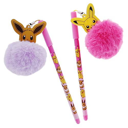 Blueprint Collections Penna Pokemon con topper, solo 1 colore, cancelleria Pokemon Besties, penna da scrittura, penna Pikachu, penna Pokemon