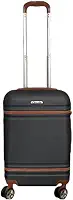 Mala de Viagem de Bordo P/ 10kg em Abs com Rodinhas 360º Removíveis e Leve - Padrão Anac - Qualis (Preto MB001)