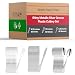 The Kaya Collection - Silvery "Silver Like" Plastic Cutlery Disposable Flatware 60 Forks, 60 Knives and 60 Spoons (180 Pcs)