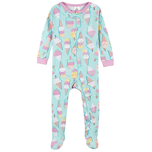 Image of Gerber Baby Girls 2-Pack Footed Pajamas