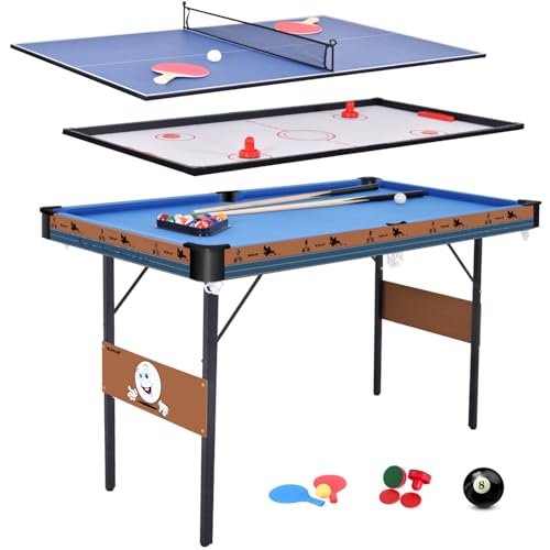 OYE 55Inch 3 in 1 Combo tavolo da gioco, pieghevole