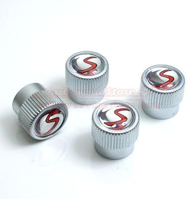 MINI Cooper S OEM Valve Stem Caps with Logo - Fits 2002-2013 Models