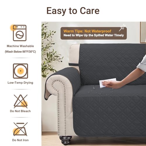 RHF AntiSlip Loveseat Covers For Leather Sofa, Couch