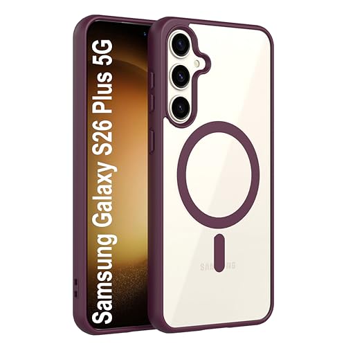 Image of Zapcase Back Case Cover for Samsung Galaxy S26 Plus 5G | Compatible for Samsung Galaxy S26 Plus 5G Back Cover | Scratch-Resistant Back Cover | Wine Red