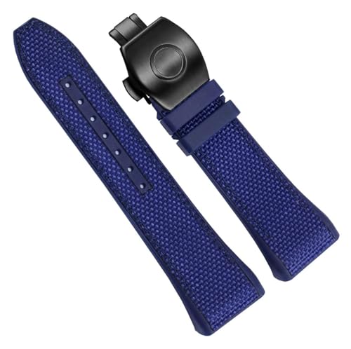 Bracelet montre nylon et cuir bleu noir idéal au quotidien pour Franck Muller V45