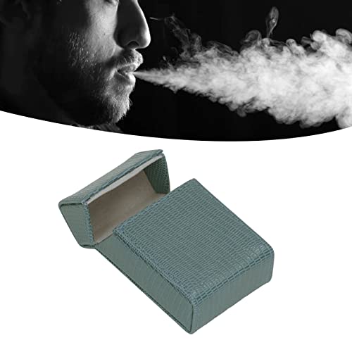 Pwshymi Cigarettes Box Storage Case, Lizard Cigarettes Box Case Practical Pu Leather Refined Appearance For Friends(Green) #TOP3