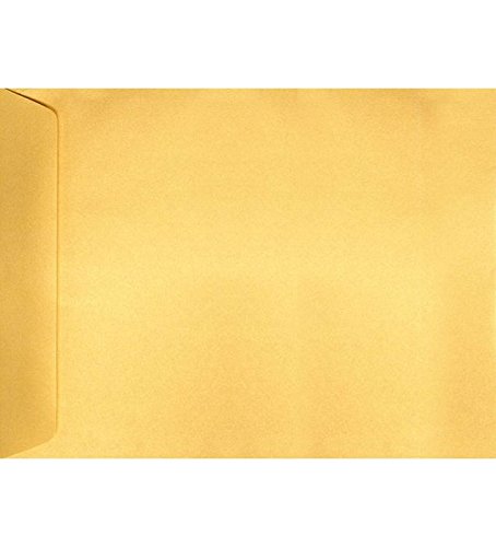 Enveloppes or métallique 9 x 12 grande pochette rigide pour ranger et envoyer sans plier