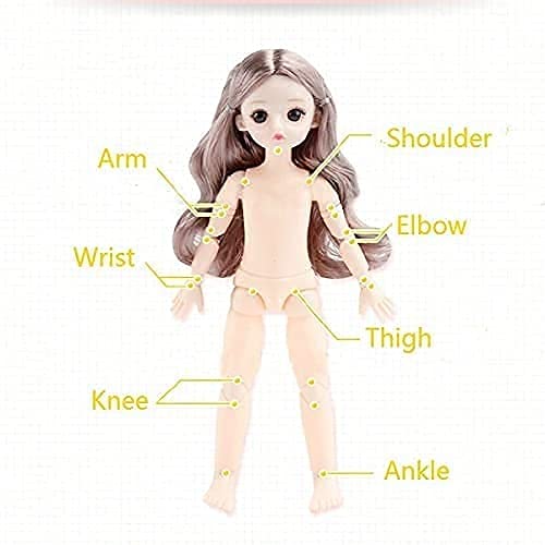 Image of Tickles Set Movable Jointed Makeup Cute Girl Eyes Fashionable Doll for Kids Girls (Size: 30 cm Color & Design: May Vary)