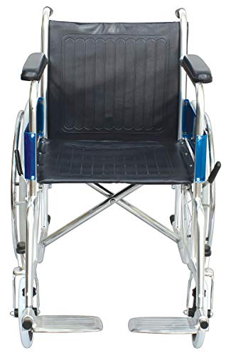 entros-Light-Weight-Regular-Foldable-Chromed-Steel-Wheelchair-KL809-CE-ISO-Certified