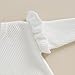 Mubineo Baby Girl Winter Clothes Basic Plain Cute Ruffle Sweater Toddler Kids Pullover Long Sleeve Newborn Sweaters (Cream White, 12-18 Months)