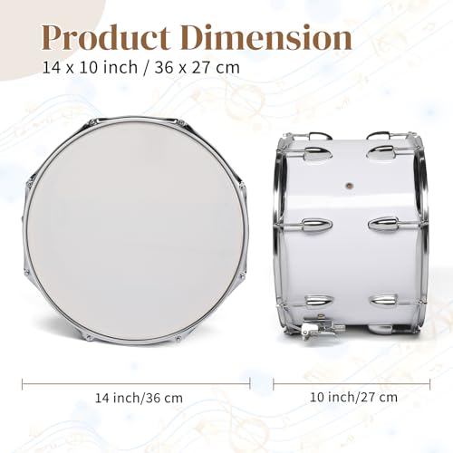 image for Ktaxon 14 x10 inches Marching Drum, Snare Drums Suitable for Students 