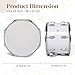 Ktaxon 14 x10 inches Marching Drum, Snare Drums Suitable for Students with Pair of Drumsticks, Key, and Strap (White)