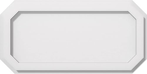 Miniatura 108 de Ekena Millwork CMP36X18ED-03000 Medallones de techo de uretano contemporáneo de PVC de grado arquitectónico Emerald 36"W x 18"H x 3"ID x 12 1/2"C x