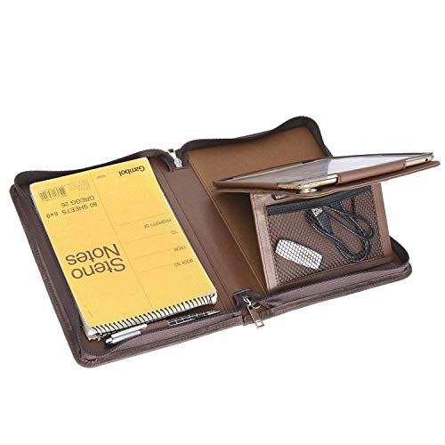Executive Leather Portfolio With Kickstand Holder For Ipad Air/Air 2,Brown #TOP5