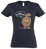 Urban Backwoods Moo I'm A Horse Women Girlie T-Shirt Navy