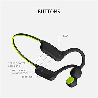 NUVOKIM Os Casque de conduite ouverte Casque audio étanche stéréo sans pour cyclisme course à pied (rouge) – Image 7
