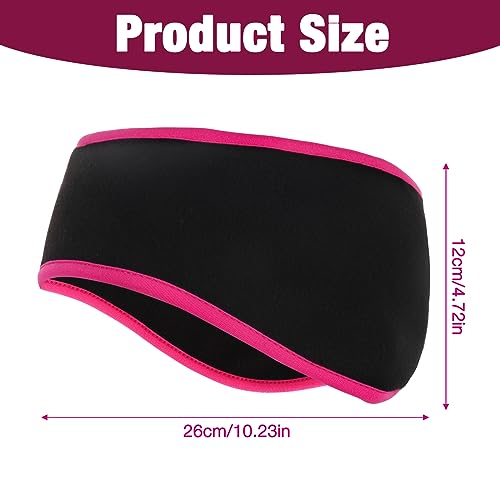 Image of Ear Warmers Headband, KOMAKE 2 Pack Earmuff Headband Fleece Earmuffs Running Headband Winter Ear Covers Moisture Wicking Sweatband Ski Sport Headband For Men & Women (Black+Gray)