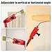 Multi-Angle Paint Brush Extender, Extension Pole Attachments for Paint Brushes and Rollers Edger Painting Tool Adaptor with Rotating Head for High Ceiling Walls Corners